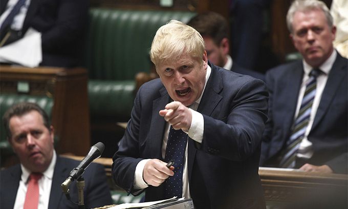 보리스 존슨 영국 총리. 런던=AP연합뉴스