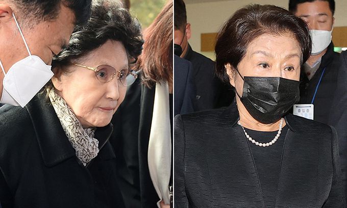김옥숙 여사(왼쪽), 이순자 여사