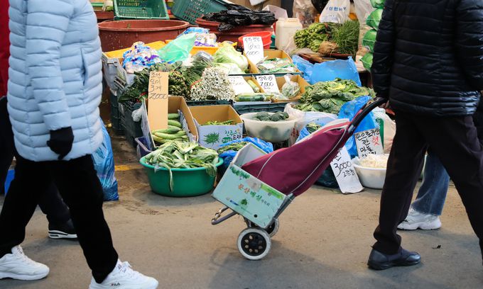 5일 서울 시내 한 전통시장 모습. 연합뉴스