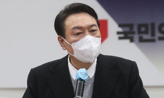 국민의힘 윤석열 대선 후보. 연합뉴스