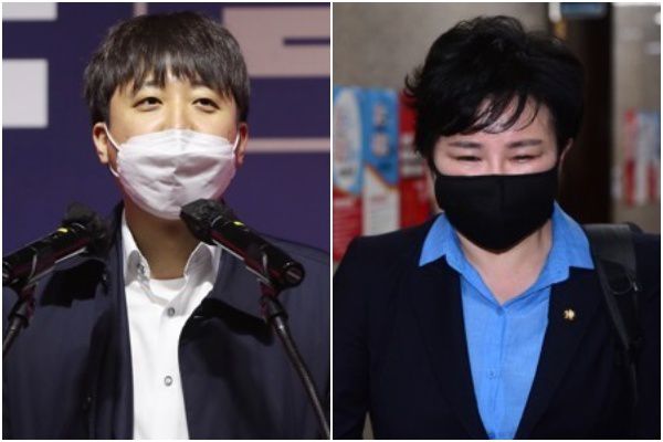 국민의힘 이준석 대표와 조수진 최고위원. 연합뉴스