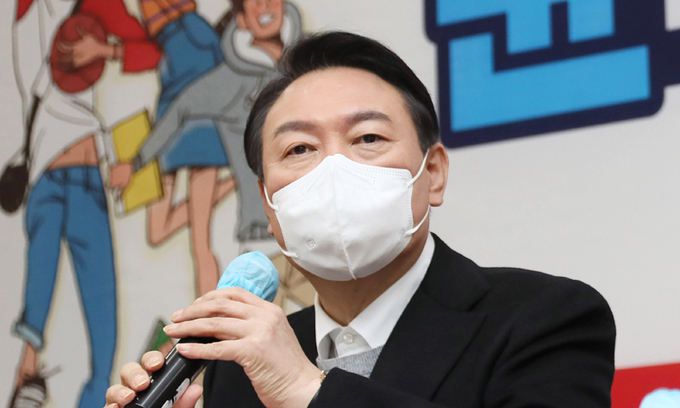 국민의힘 윤석열 대선 후보. 연합뉴스