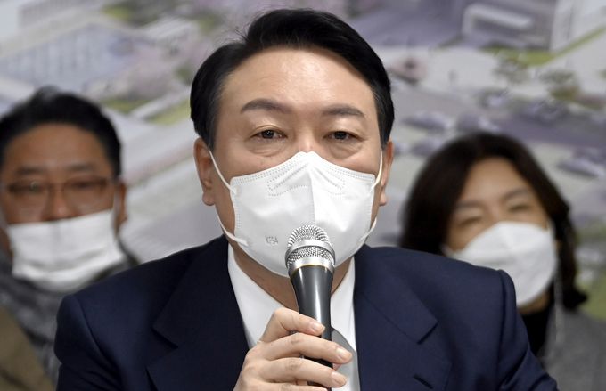 윤석열 국민의힘 대선 후보. 공동취재사진