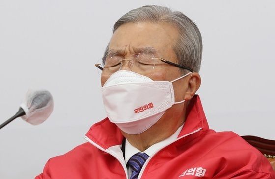 국민의힘 김종인 중앙선거대책위원회 총괄선대위원장. 연합뉴스