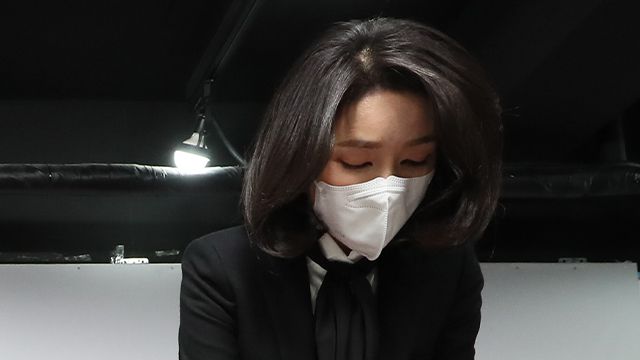 허위 이력 관련 대국민 사과하는 윤석열 후보의 부인 김건희씨. 연합뉴스