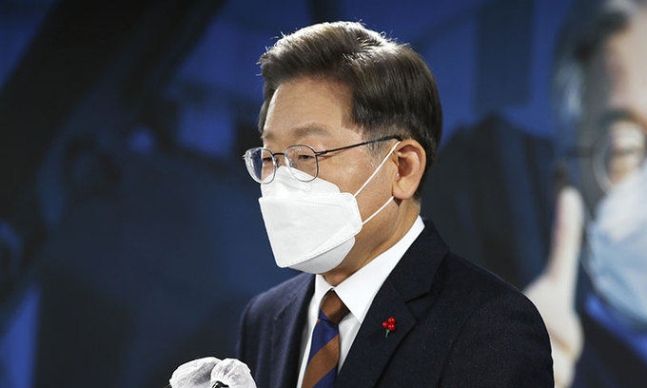 더불어민주당 이재명 대선후보. 국회사진기자단