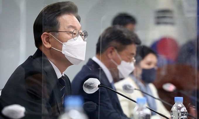 이재명 더불어민주당 대선후보. 국회사진취재단