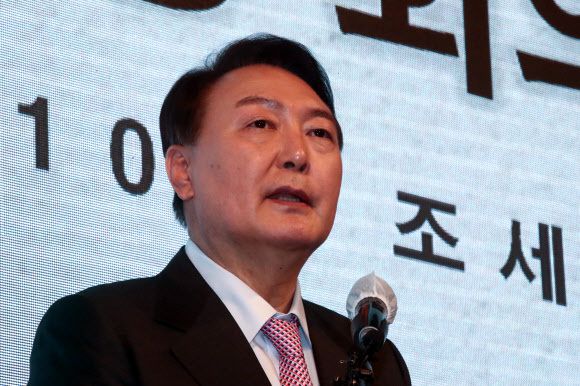 윤석열 국민의힘 대선 후보. 국회사진기자단