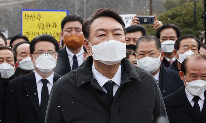 국민의힘 윤석열 대선 후보. 연합뉴스