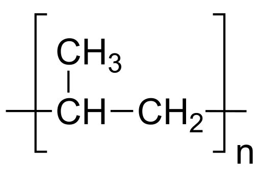 폴리프로필렌 구조식. 출처=위키백과