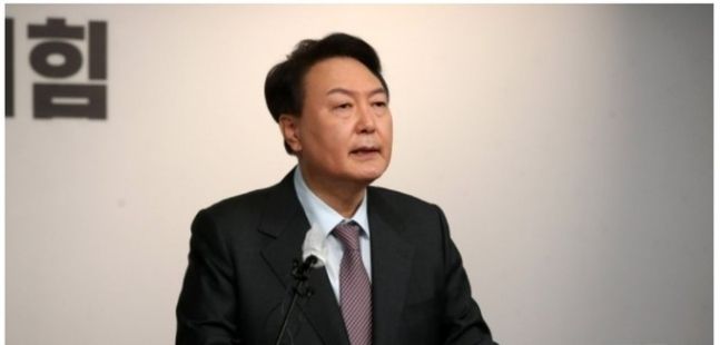 국민의힘 윤석열 대선 후보. 국회사진기자단