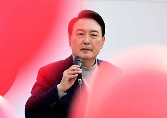 윤석열 국민의힘 대통령선거 후보. 뉴시스