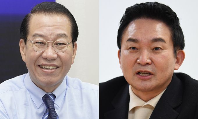 권영세(왼쪽), 원희룡