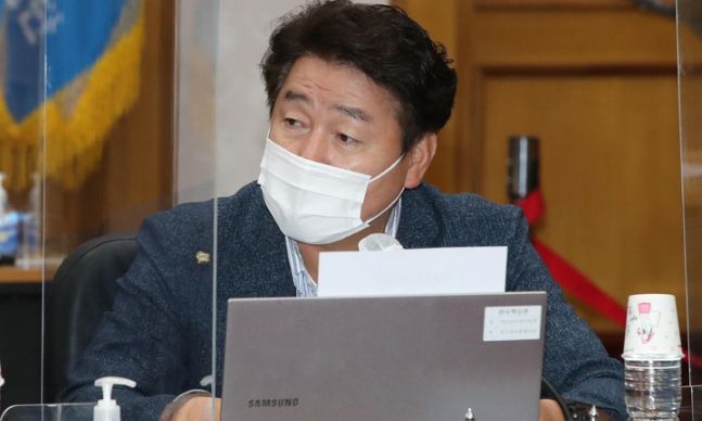 기동민 더불어민주당 의원. 계룡=뉴시스