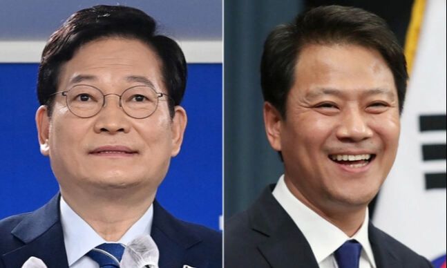 송영길(왼쪽), 임종석