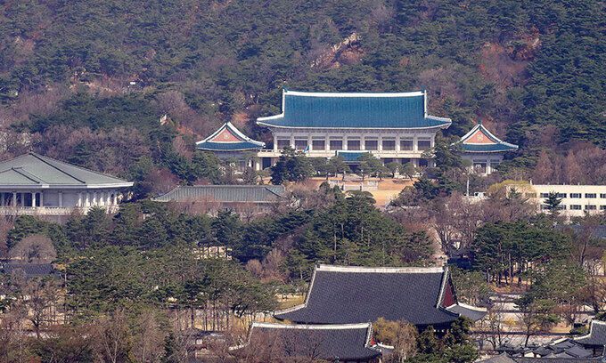 서울 중구 프레스센터에서 바라본 청와대 모습. 뉴스1