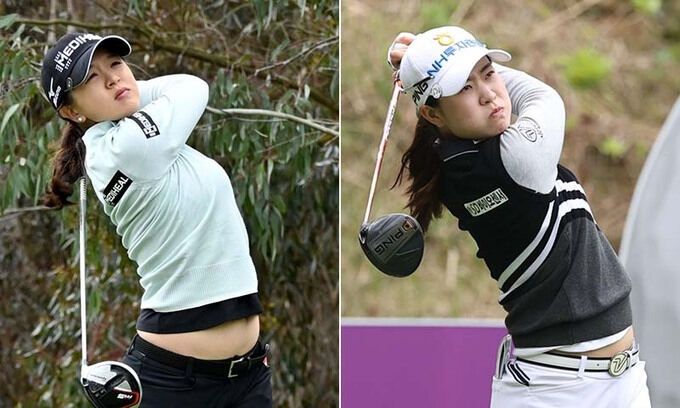 김세영(왼쪽), 박민지