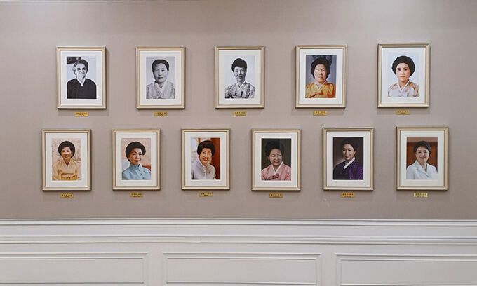 청와대 본관 영부인 집무실의 모습.