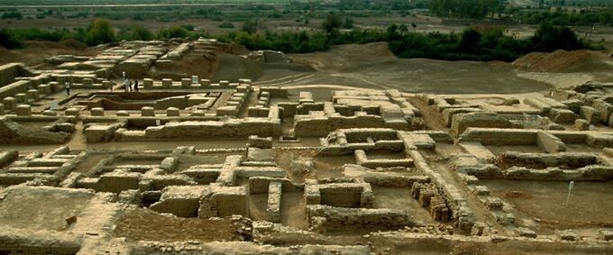 파키스탄 모헨조다로 유적지 전경. 내셔널지오그래픽 홈페이지 캡처