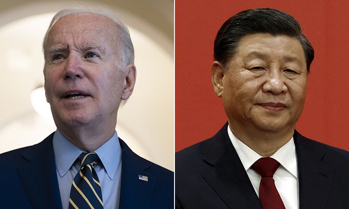조 바이든 미국 대통령과 시진핑 중국 국가주석.