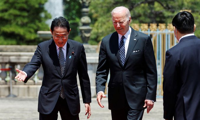 기시다 후미오 일본 총리(왼쪽), 조 바이든 미국 대통령. 연합뉴스