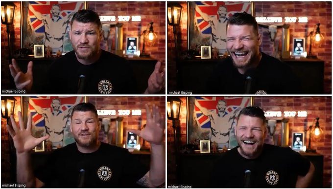 세계일보와 인터뷰하고 있는 마이클 비스핑. 인터뷰 장면 캡처