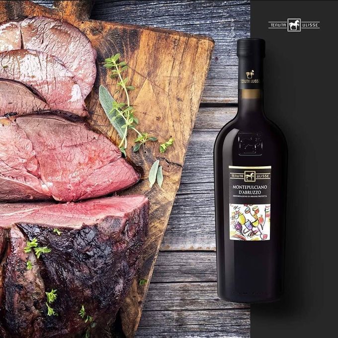 몬테풀치아노 다브루쪼 음식 매칭. 인스타그램