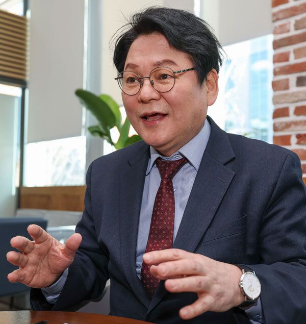 국민의힘 민영삼 최고위원 후보가 지난 20일 국회 소통관에서 세계일보와 인터뷰하고 있다. 최상수 기자