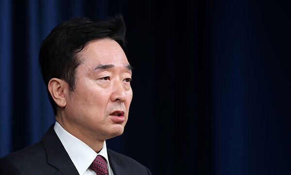 이도운 대통령실 대변인이 20일 오후 용산 대통령실 청사에서 현안 브리핑을 하고 있다. 뉴스1
