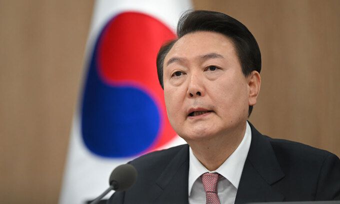 윤석열 대통령이 21일 서울 용산 대통령실 청사에서 열린 국무회의를 주재하고 있다. 대통령실 제공