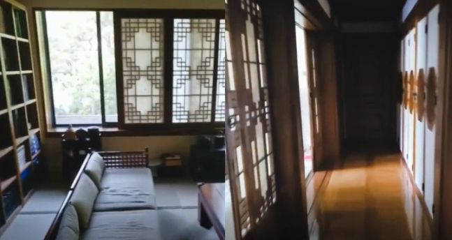 전우원씨가 공개한 할아버지 전두환 전 대통령의 서울 연희동 자택 내부. SBS 방송화면 갈무리