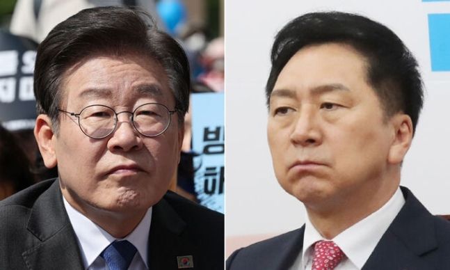 더불어민주당 이재명 대표(왼쪽), 국민의힘 김기현 대표. 세계일보 자료사진