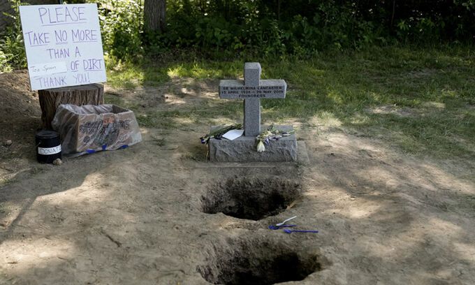 빌헬미나 수녀의 장지. AP연합뉴스