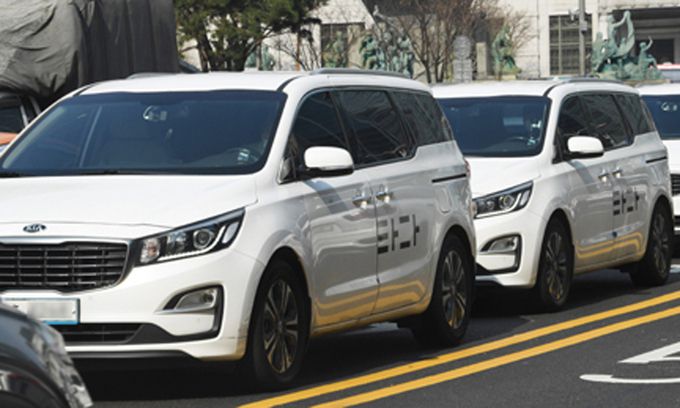서울 시내에서 타다 차량이 운행되고 있는 모습. 세계일보 자료사진