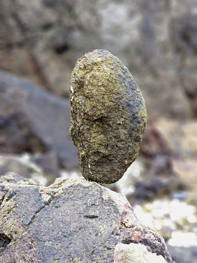 소등섬 돌쌓기.