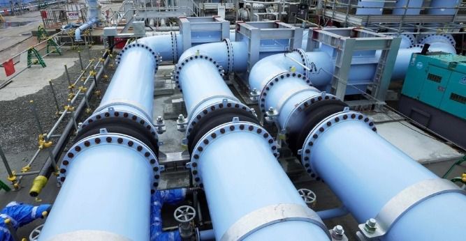 후쿠시마 원전 오염수 방류설비. 후쿠시마=연합뉴스 제공