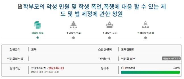 국회 국민동의청원 홈페이지 캡처