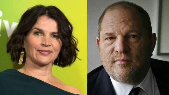 배우 줄리아 오몬드와 영화감독 겸 제작자 하비 와인스틴. AFP뉴스1·연합뉴스