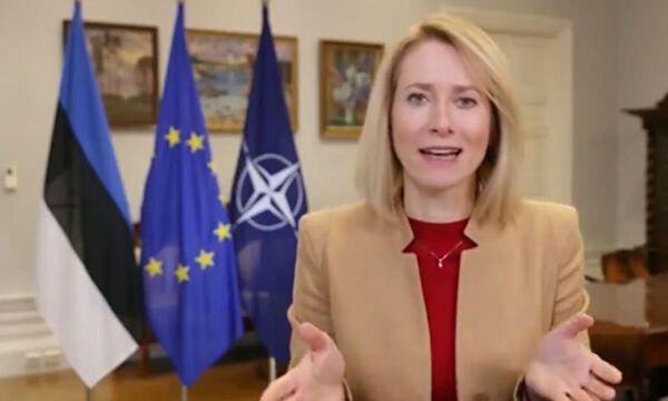 카야 칼라스 에스토니아 총리가 17일(현지시간) 미국 CNN 방송에 출연해 크리스티안 아만포 국제문제 대기자와 인터뷰를 하고 있다. 방송 화면 캡처