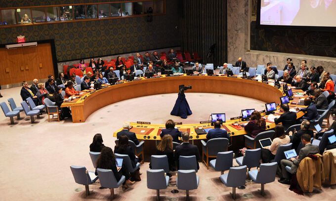 유엔 안전보장이사회 회의 모습. AFP연합뉴스