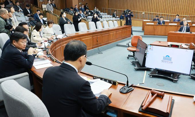 5일 국회에서 대법원장(조희대) 임명동의에 관한 인사청문특별위원회 전체회의가 열리고 있다. 연합뉴스