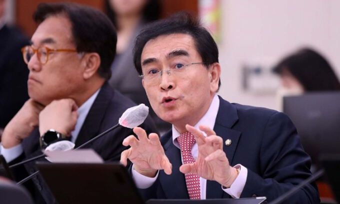 태영호 국민의힘 의원. 뉴시스