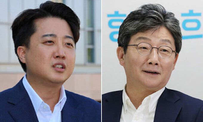이준석 전 국민의힘 대표(왼쪽), 유승민 전 의원