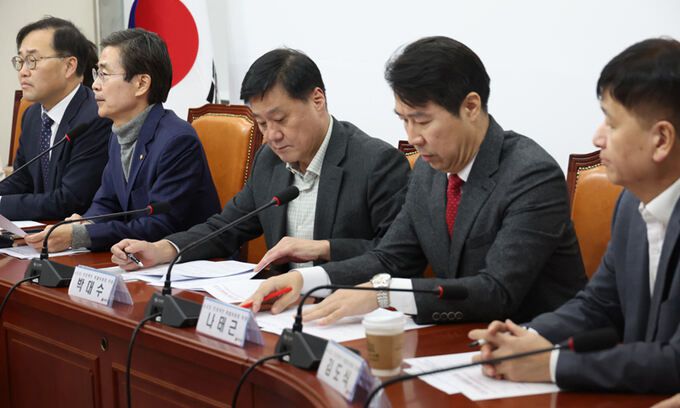 지난 11일 국회에서 국민의힘 뉴시티프로젝트특위 5차 회의가 열리고 있다. 연합뉴스