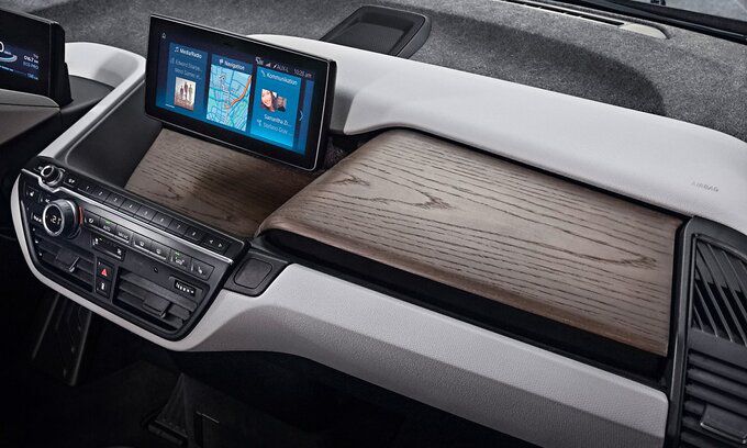 유칼립투스 나무가 적용된 자동차 인테리어. 출처=BMW