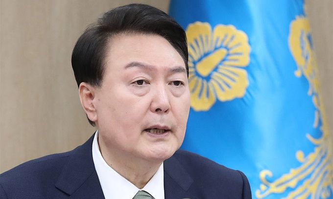 윤석열 대통령이 지난 10월 30일 서울 용산 대통령실 청사에서 열린 국무회의에서 발언하고 있다. 대통령실 제공