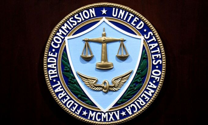 미국 연방거래위원회(FTC) 본부 앞 로고. 로이터연합뉴스