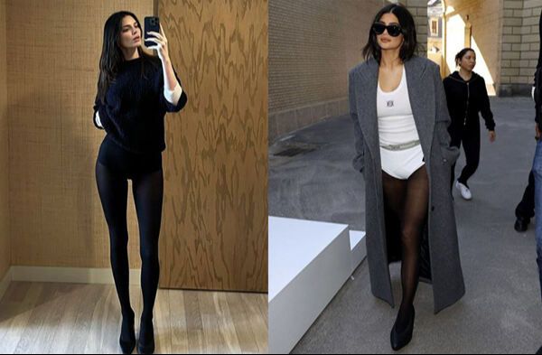 미국 유명 모델 켄달 제너(Kendall Jenner)와 동생 카일리 제너(Kylie Jenner)도 '팬츠리스 룩'을 착용했다. 켄달 제너(Kendall Jenner)·카일리 제너(Kylie Jenner) 인스타그램 갈무리