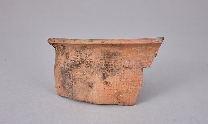 마도해역 출수 백제토기- 심발형토기 구연부편.