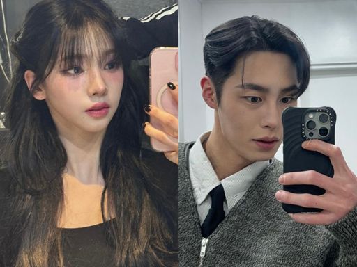 에스파 멤버 카리나(23)와 배우 이재욱(25)의 사진. 인스타그램 캡처